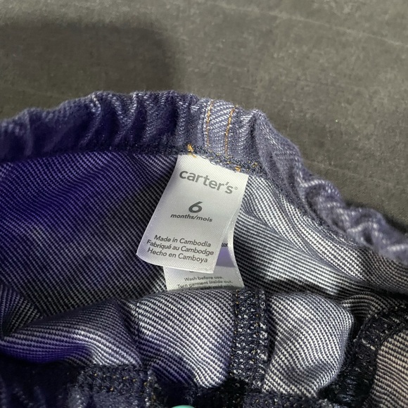 Carter’s Baby Girl Jeggings 6 Months - Picture 2 of 2